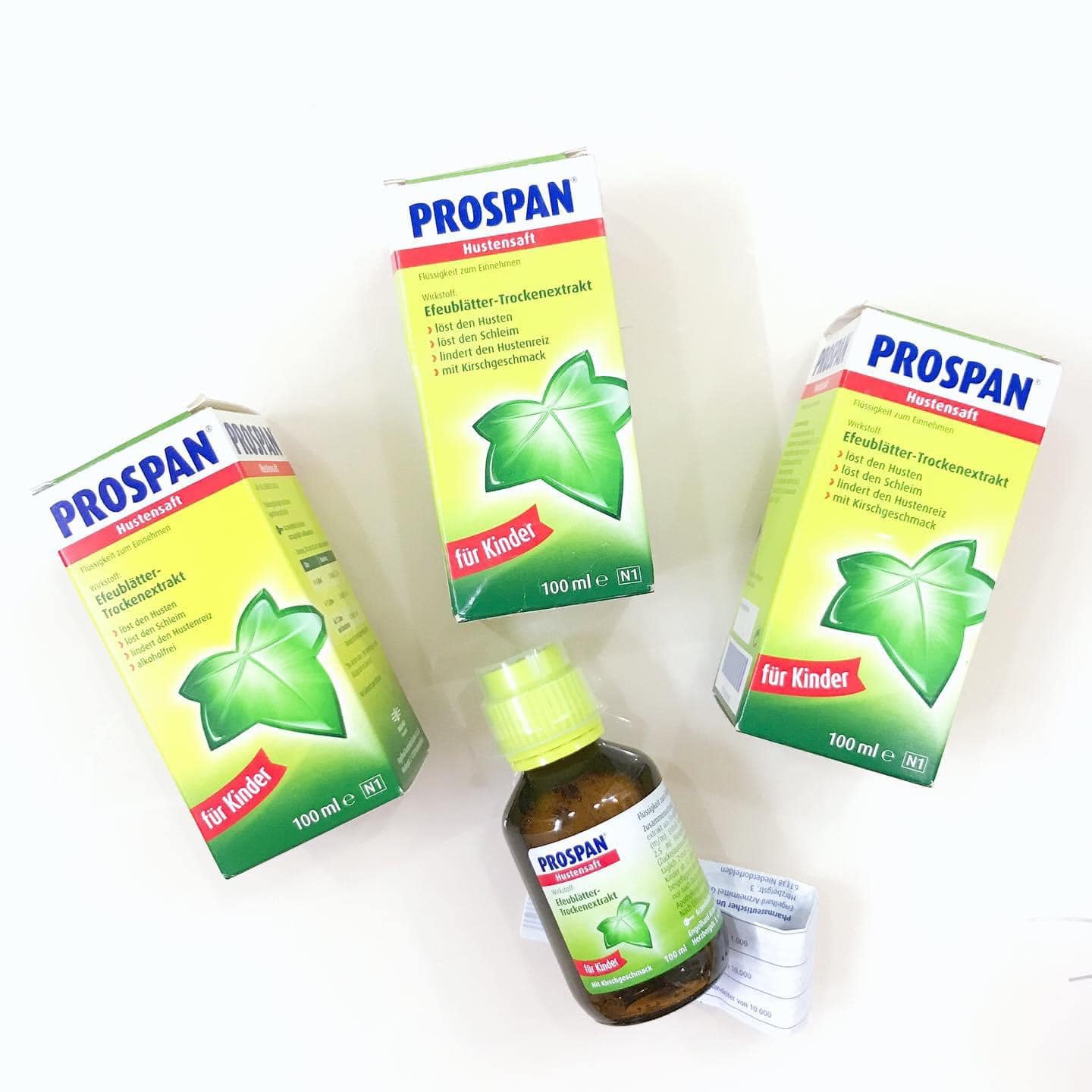 Siro ho Prospan nội địa Đức cho bé từ sơ sinh (100ml) hàng air