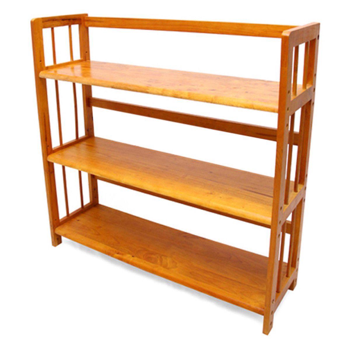 Kệ Sách Gỗ Cao Su 3 Tầng Dài 1M