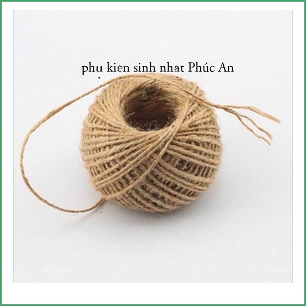 Dây thừng cuộn nhỏ trang trí sinh nhật, handmade