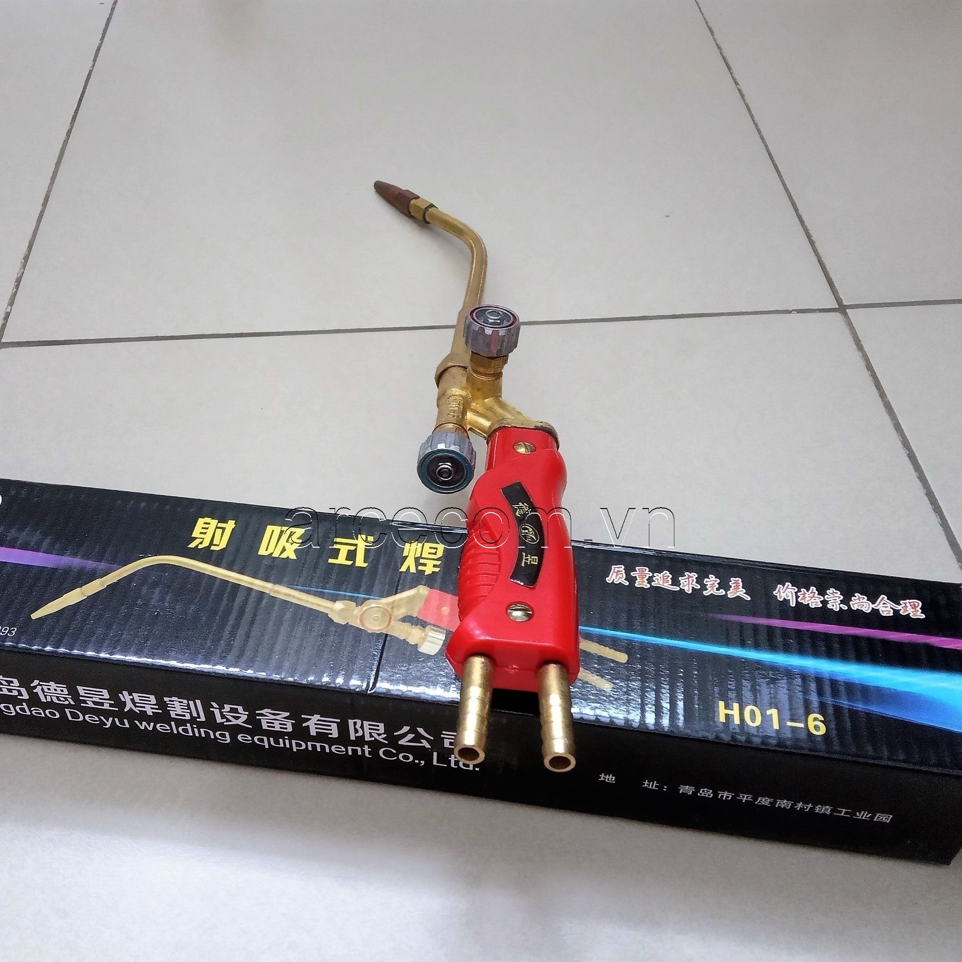 Mỏ hàn gas oxy - Tay hàn hơi, đèn hàn gió đá H01-6/H01-12