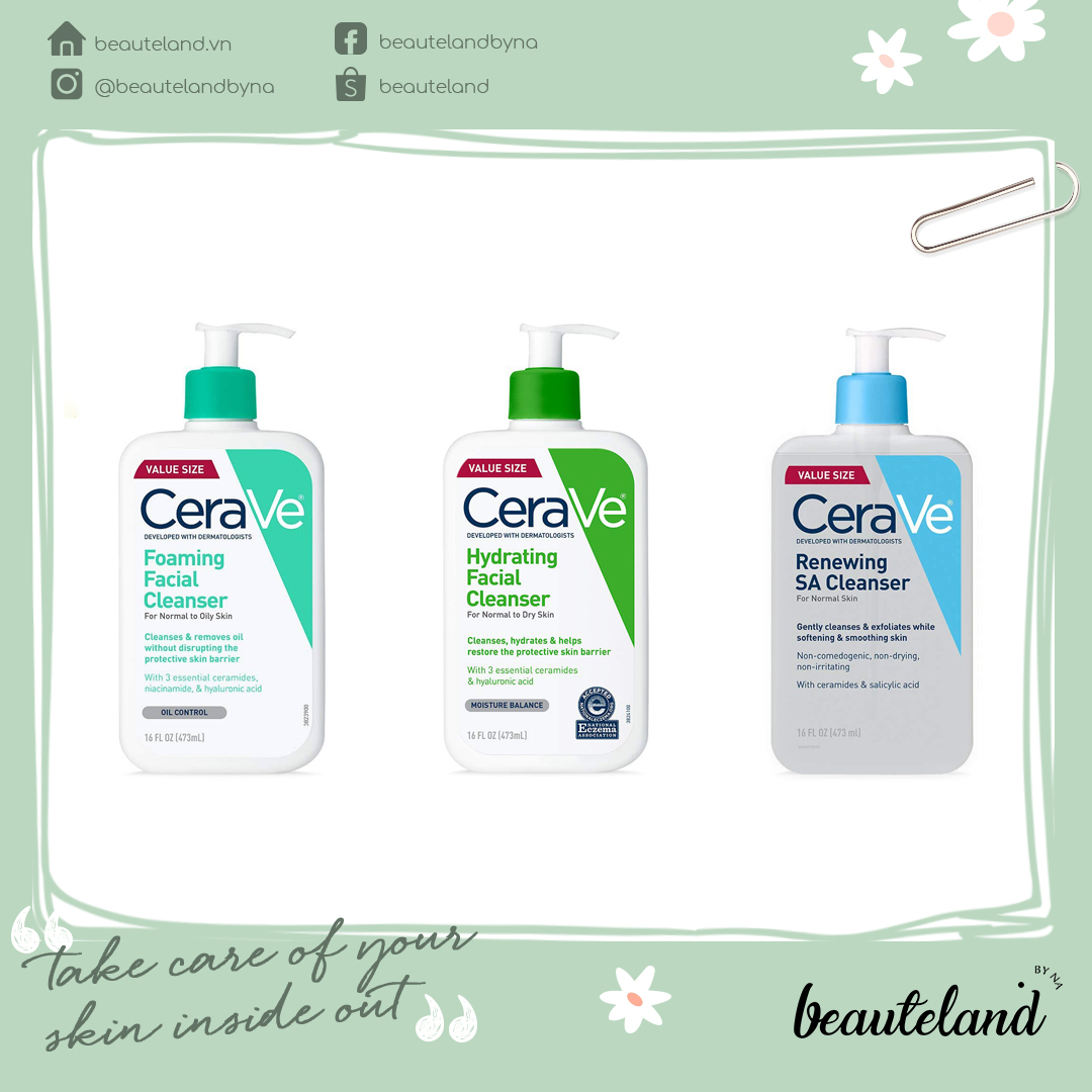 Sữa rửa mặt Cerave Cleanser bản Mỹ