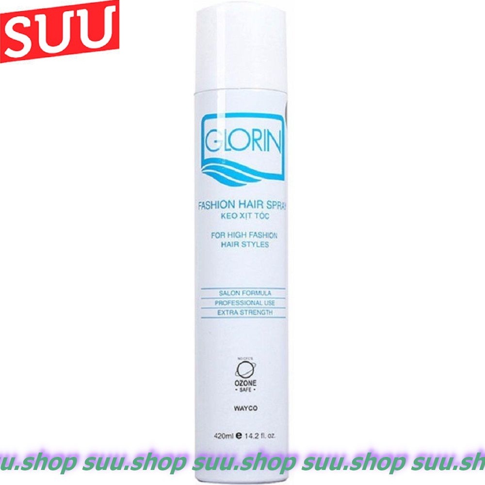 Keo Xịt Tóc Giữ Nếp Mềm Glorin 420Ml
