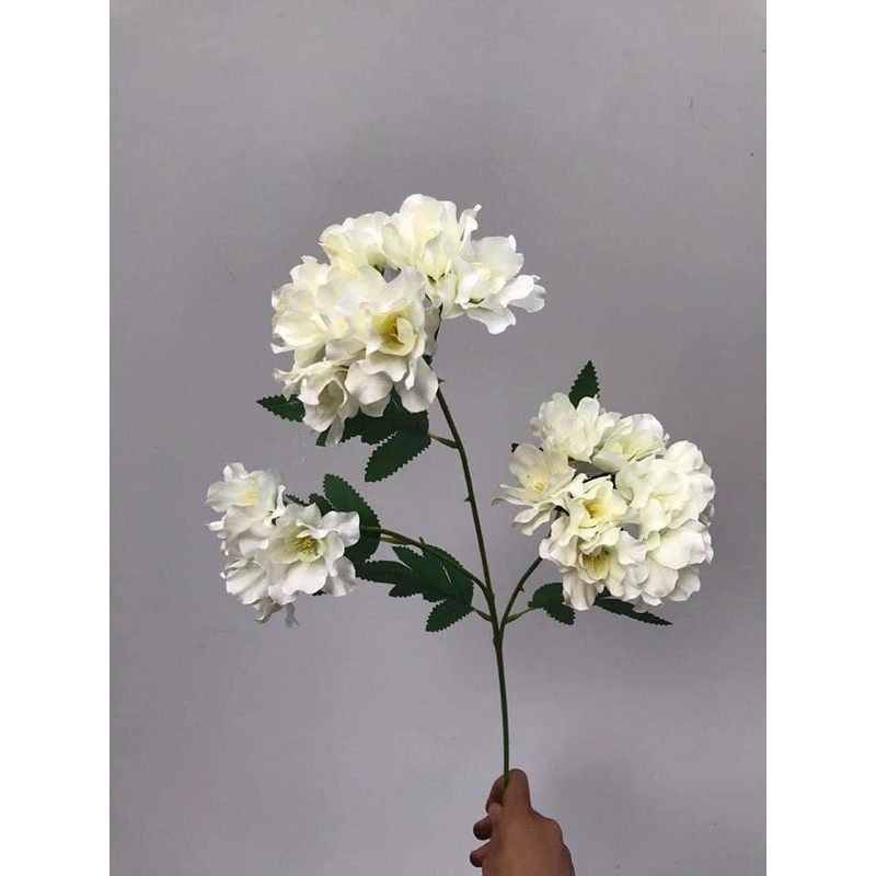 Hoa giả/Hoa lụa - Tú Cầu 3 bông cành dài 70 cm