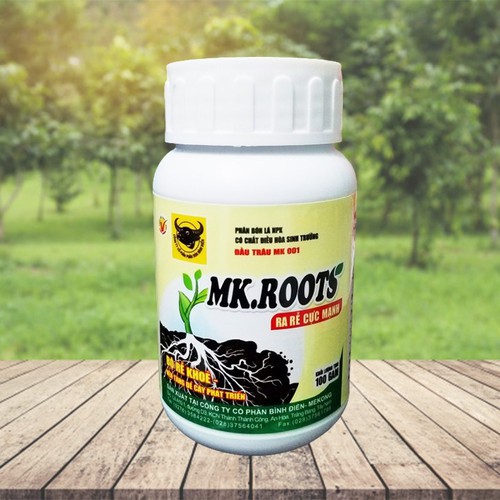 Chai 100gr phân bón đầu trâu mk roots - ra rễ cực mạnh