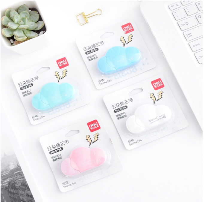 Bút Xóa Kéo Mini Hình Đám Mây Dễ Thương
