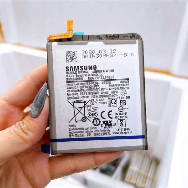 Pin Samsung S20 Plus / EB-BG985ABY ( zin ) hàng như hình.