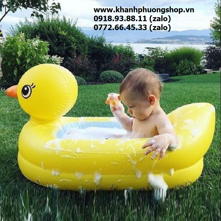 [HCM]phao tắm con vịt cho bé - phao tắm con vịt