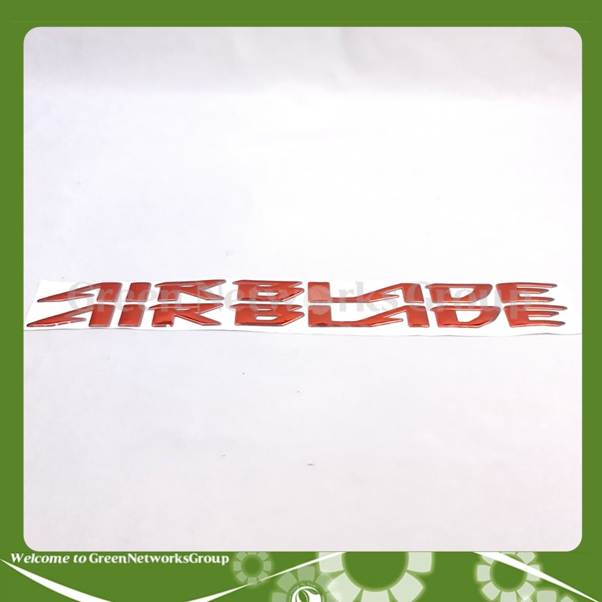 Tem chữ nổi xe Air Blade mạ xi niken Greennetworks