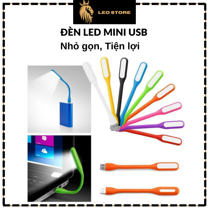 Đèn led mini cắm cổng USB chiếu sáng bàn phím máy tính, đọc sách