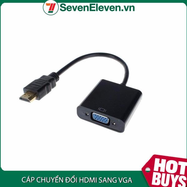 Bảng giá Cáp chuyển đổi HDMI sang VGA - HDMI to VGA - Adapter cáp kết nối HDMI sang VGA cho các thiết bị tivi LCD , máy chiếu , ....( Đen / Trắng ) Phong Vũ
