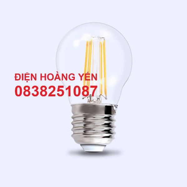 [HCM]Bóng đèn tròn trang trí Edison Vintage G45 4W E27
