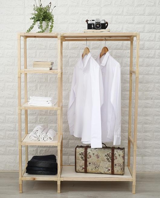 Kệ Gỗ Treo quần áo nhỏ gọn