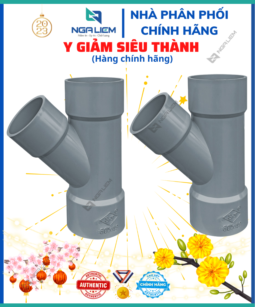 Chữ Y Giảm Siêu Thành (90/60, 114/60, 114/90, 140/90, 140/114mm)