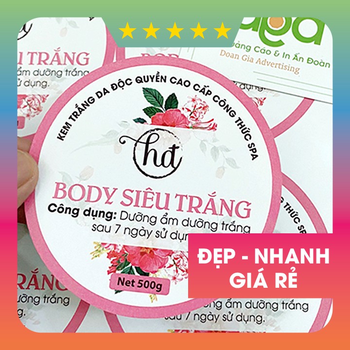 [Combo] Tem dán kem body giá rẻ đẹp 100c (team kem body)