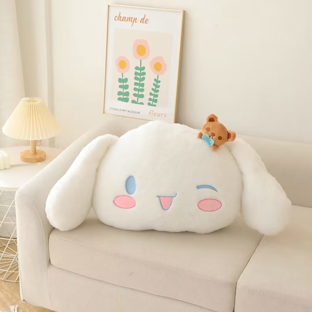 Sanrio gối ôm mềm mại hình cinnamoroll kuromi dễ thương cho bé