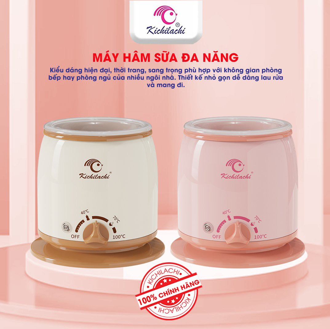 Máy Hâm Sữa Kichi, Máy Ủ Sữa , Thức ăn 3 Chức Năng [Bảo Hành 12 Tháng]