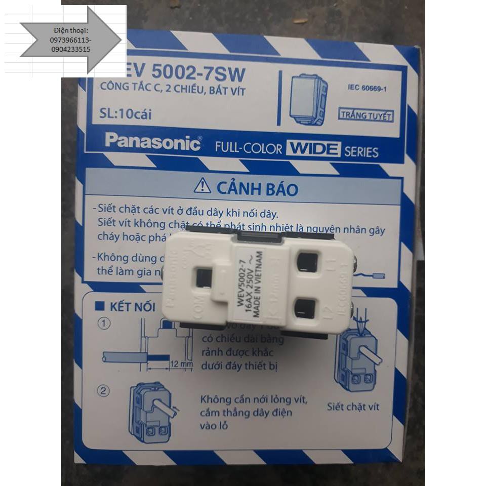 Công tắc cầu thang Panasonic 5002-7SW(hạt to,1 chiếc)