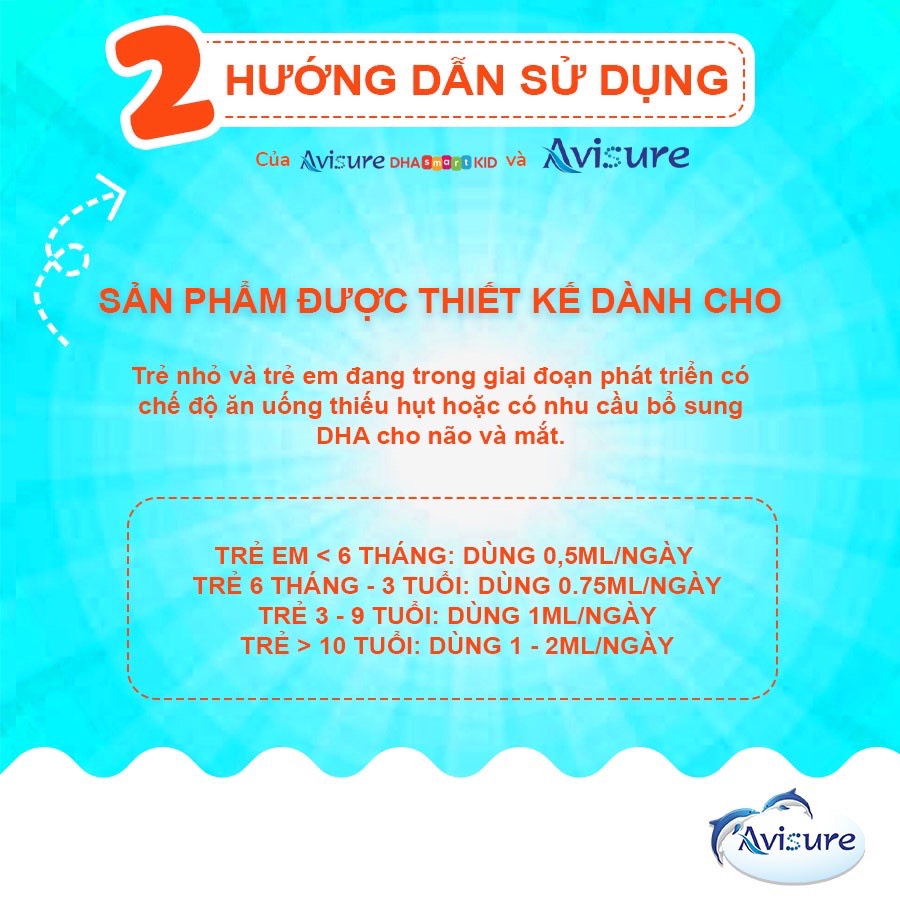 Avisure DHA smart kid cho bé dạng nhỏ giọt 20ml