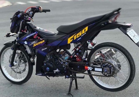 Tem rời satria fi xanh đen