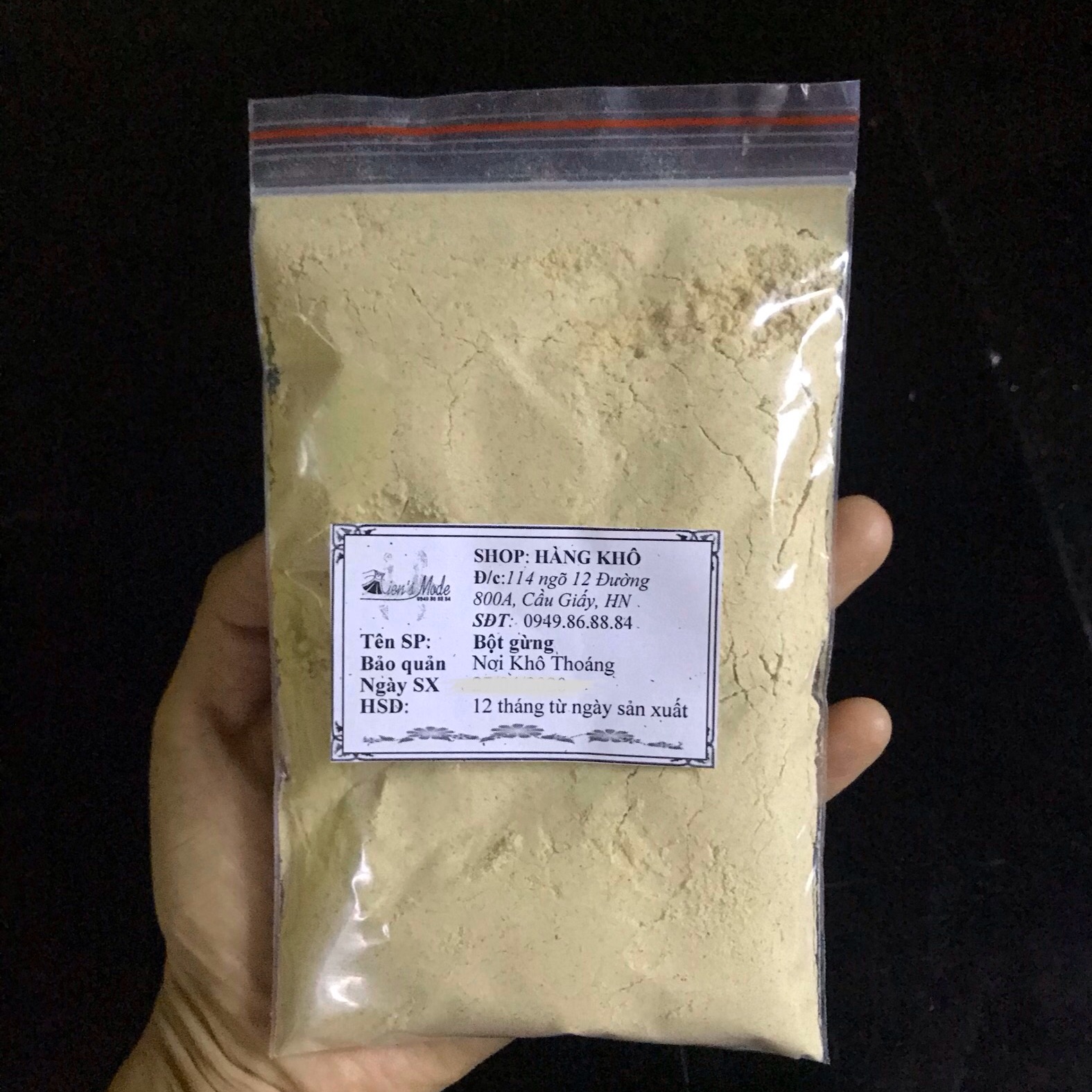 100gr Bột Củ Gừng nguyên chất