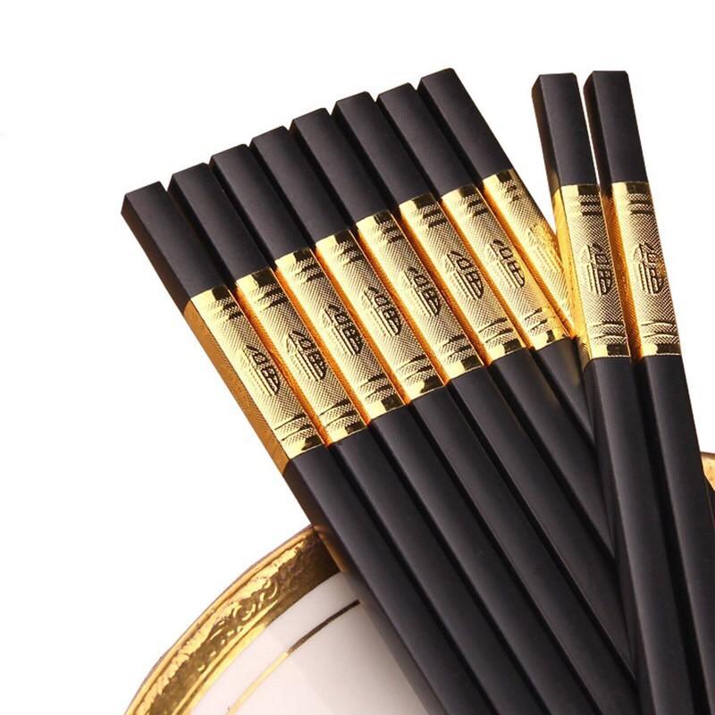 Đũa Mạ Vàng Hộp 10 Đôi
