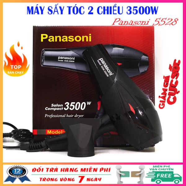 (Giá sỉ) Máy sấy tóc chuyên dụng 2 chiều Panasoni 3500W model 5528 có ánh sáng xanh kháng khuẩn - May say toc giá rẻ cao cấp