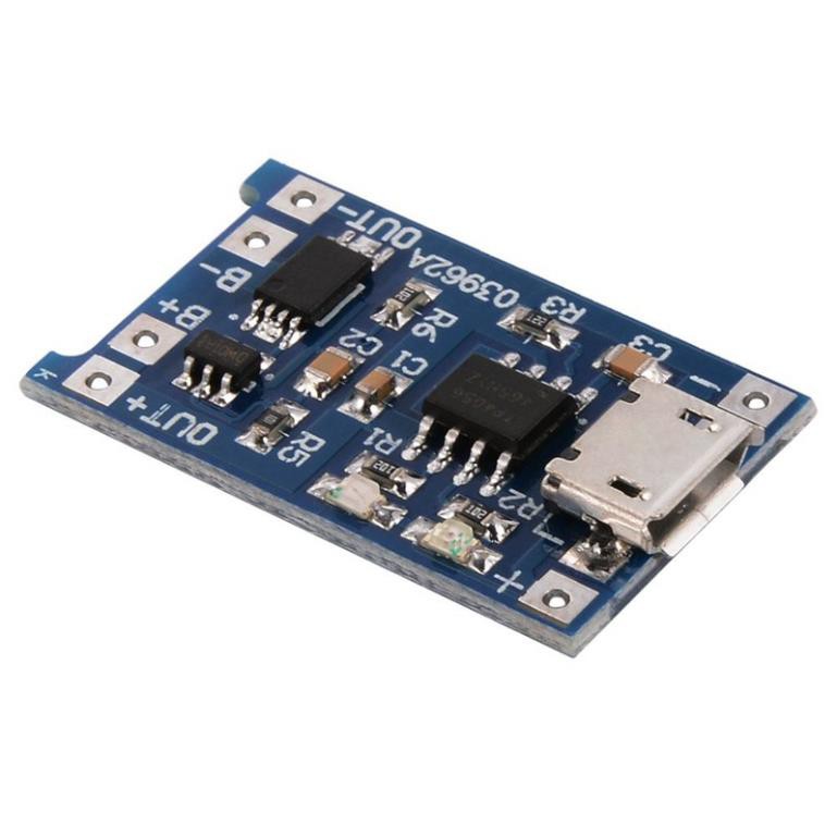 Mô Đun Sạc Pin 1A 5V TP4056 MicroUSB (Mạch Sạc Pin 1S)