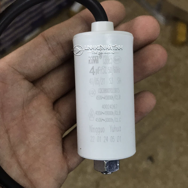 Tụ điện tủ lạnh có vít CBB65D 2.5UF 3UF 4UF 5UF Tụ khởi động mới tụ 3uf tụ 4uf