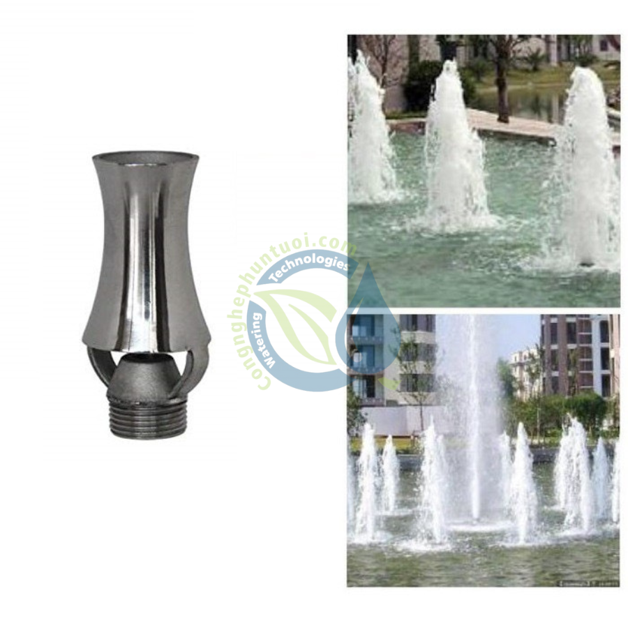 Đầu phun hình cây thông phi 27mm
