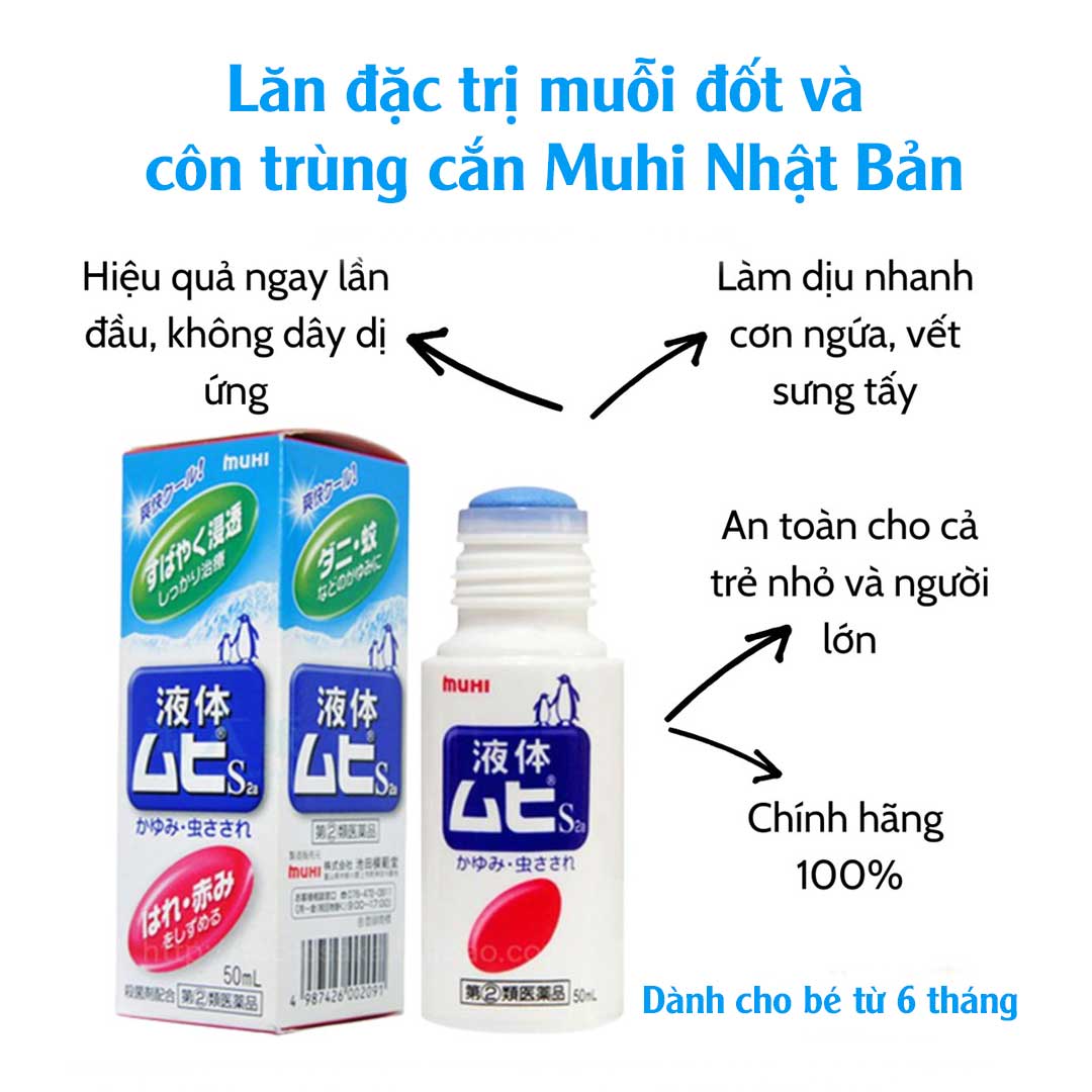 Lăn chống muỗi Muhi Nhật Bản | Lazada.vn