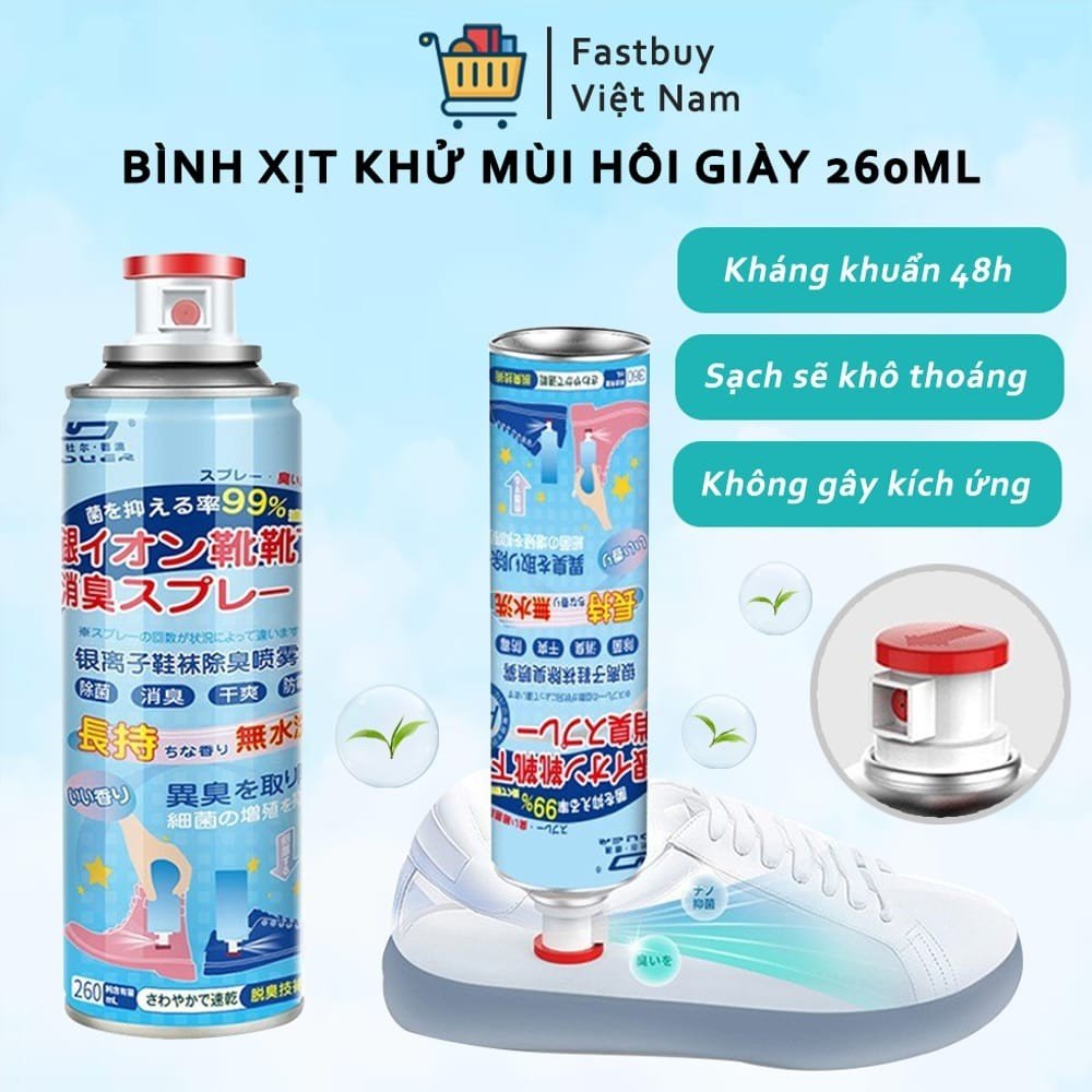 Chai Xịt Khử Mùi Hôi Giày và Tất