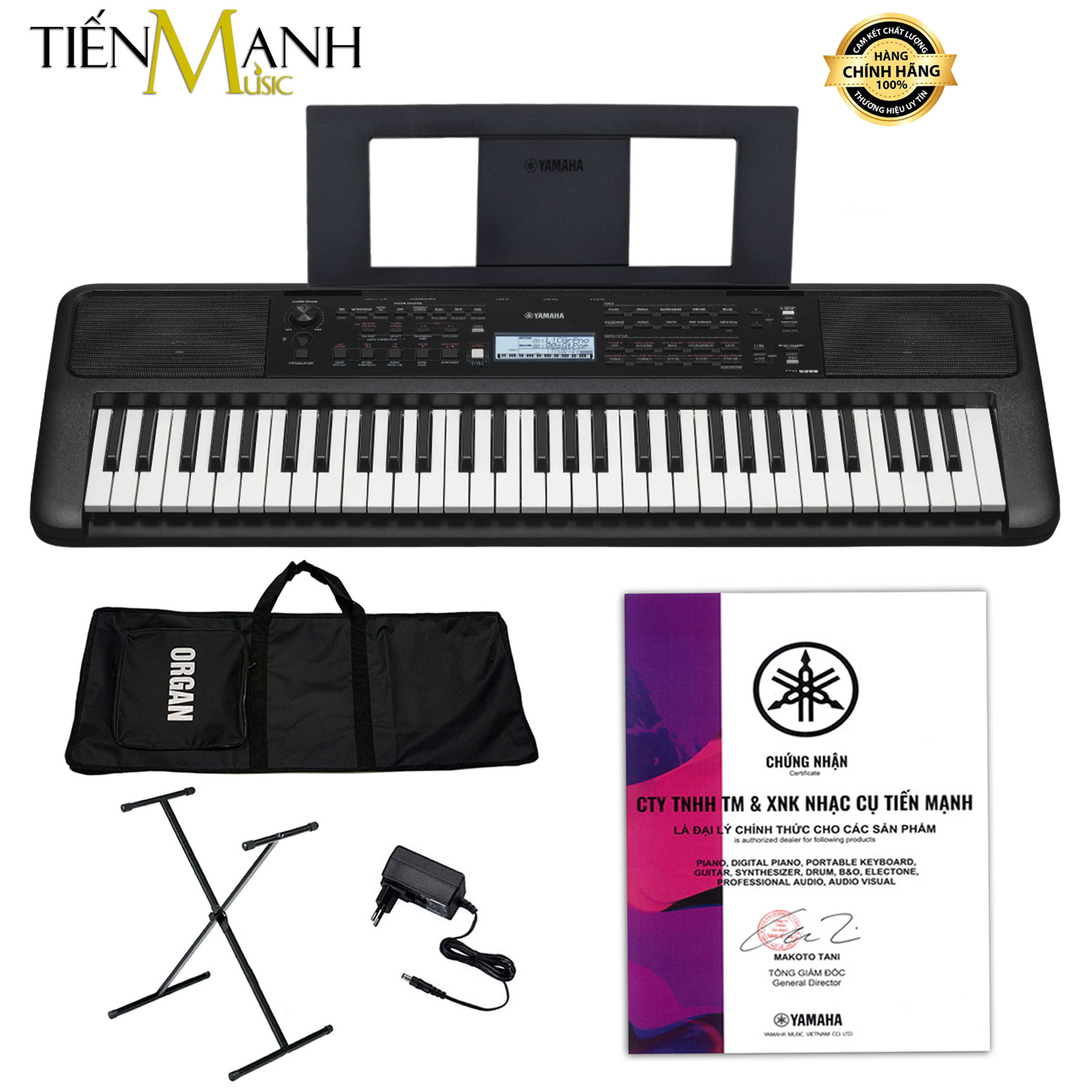 [Trả góp 0%] Bộ Đàn Organ Yamaha PSR-E383 - Đàn Chân Bao Nguồn Keyboard PSR E383