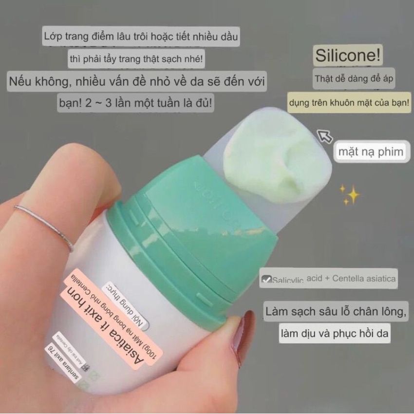 Mặt nạ sủi bọt rau má GINBI thải độc cấp ẩm dưỡng trắng da