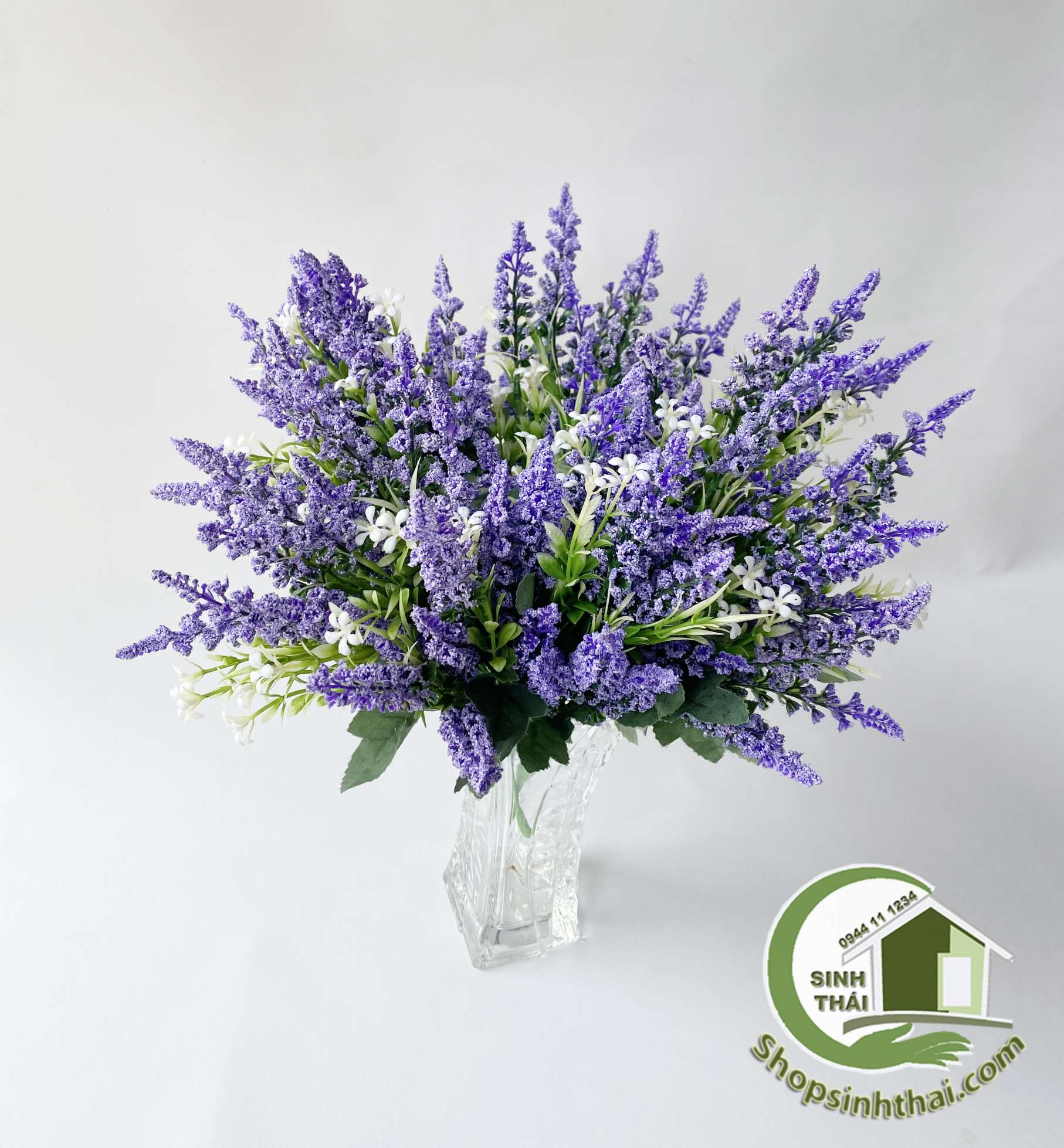 [HCM]Bụi hoa oải hương màu tím 37cm