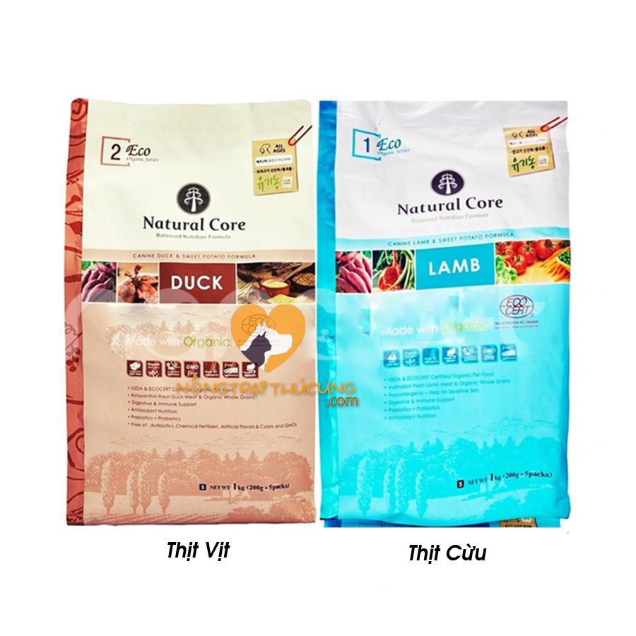 Thức Ăn Hạt Hữu Cơ Cho Chó Natural Core ECO-2 - Vị Thịt Vịt - [Nông Trại Thú Cưng]