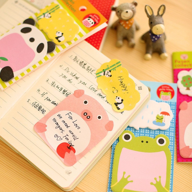 Giấy note vuông hình con vật