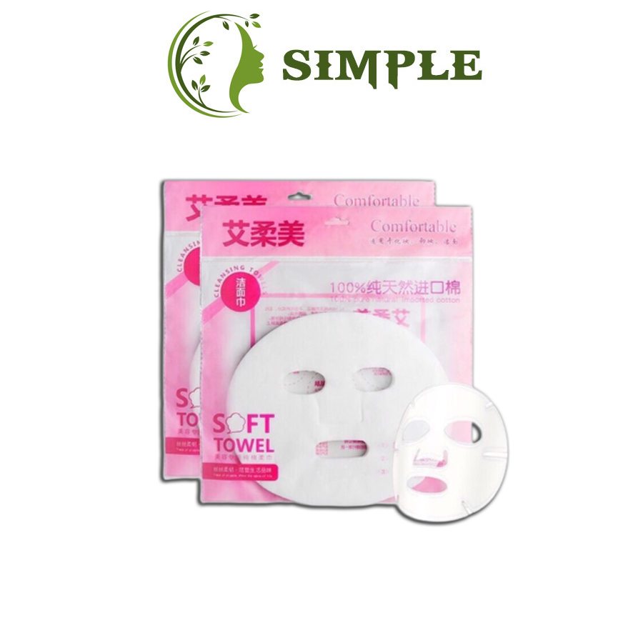 Mặt nạ giấy gói 50 miếng dùng đắp mặt nạ chuyên dụng trong spa tmv