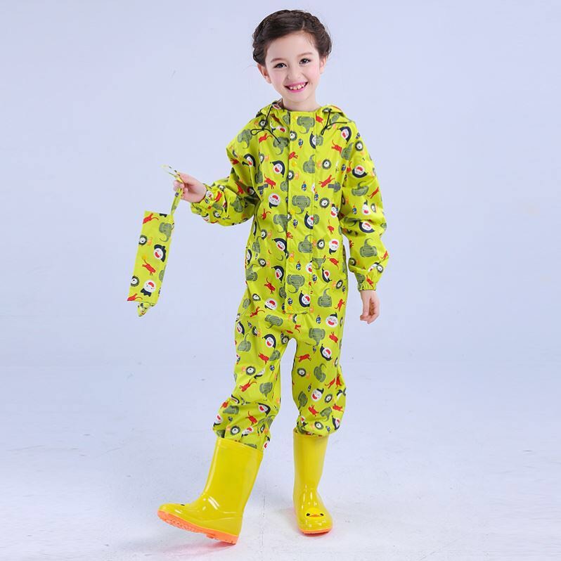 Bộ Quần Áo Mưa Vải Dù Cho Bé Chống Thấm Size 6 ( 11 - 13 tuổi )