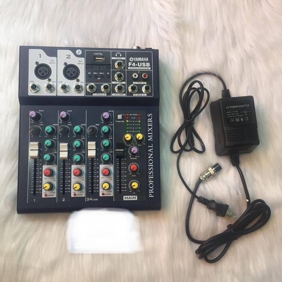 Bộ trộn âm thanh Mixer F4-USB