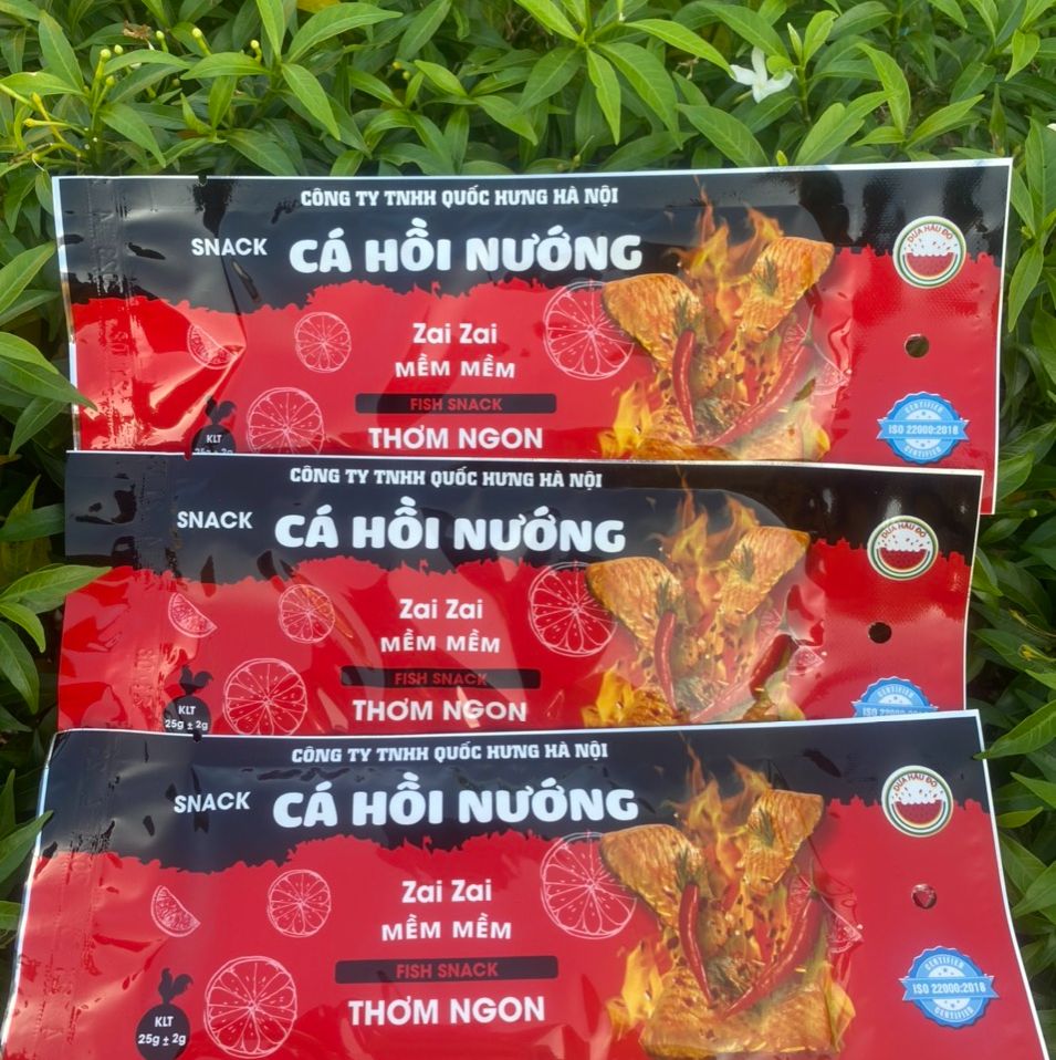 Combo 10 Gói Snack miếng Cá hồi nướng thơm cay