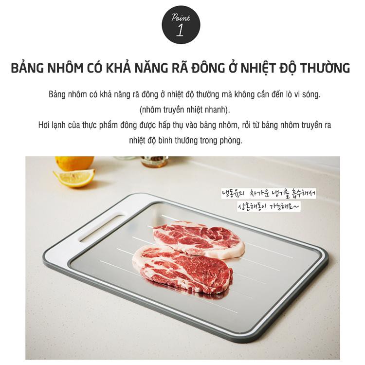 Thớt Rã Đông 2 Mặt Kháng Khuẩn Lock&Lock Csc411 [38X26Cm]