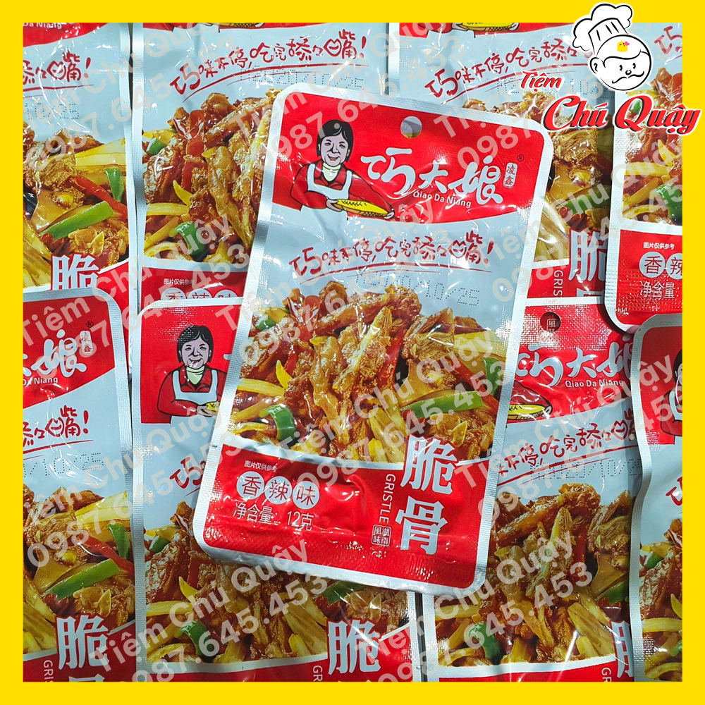 [Set 4 gói] SƯỜN SỤN GIÒN CAY - Đồ ăn vặt nội địa [Tiệm Chú Quậy]