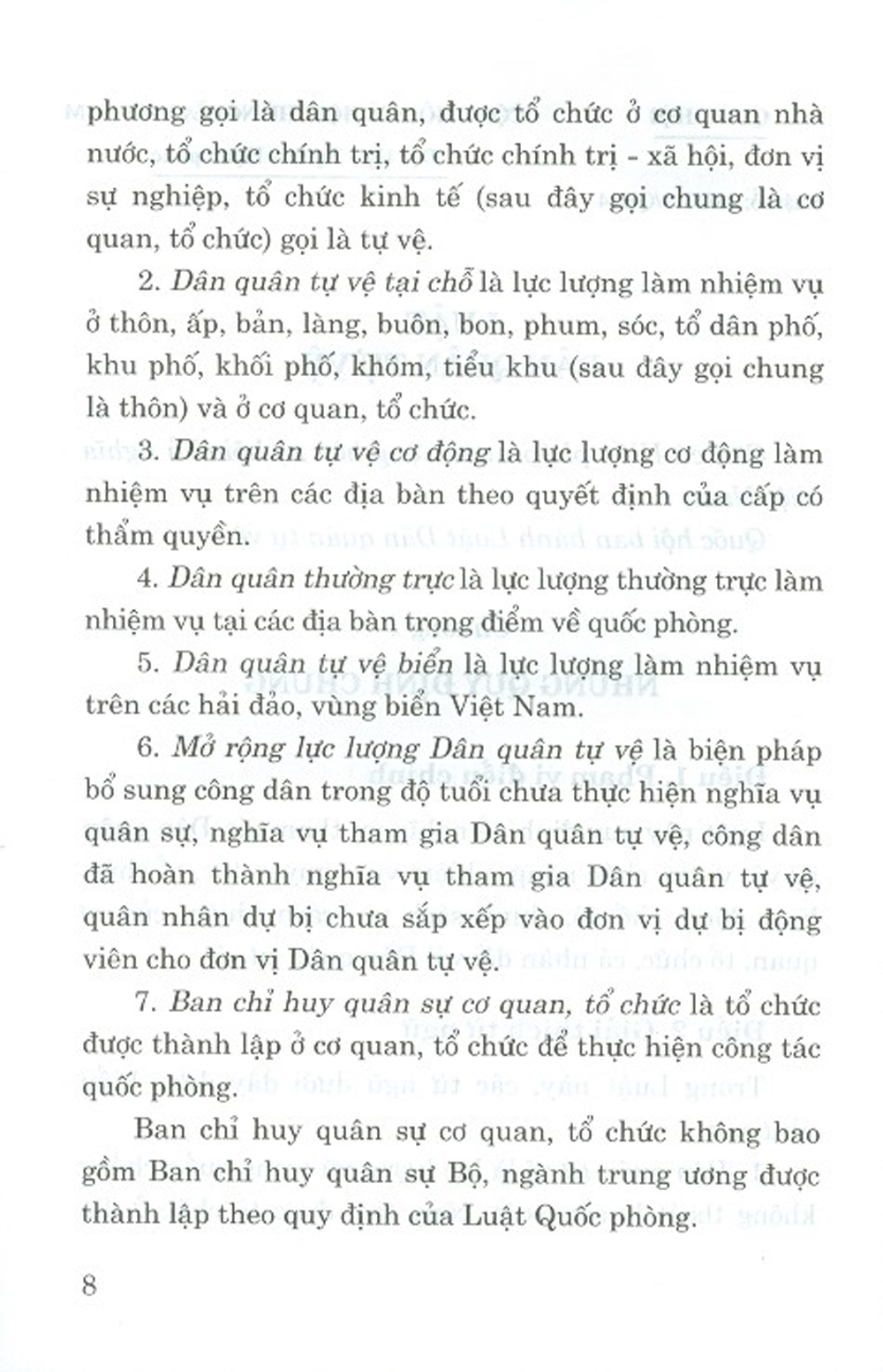Luật Dân Quân Tự Vệ