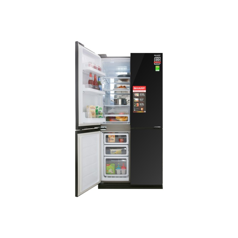 Tủ lạnh 4 cửa Sharp Inverter 626 lít SJ-FX688VG-BK