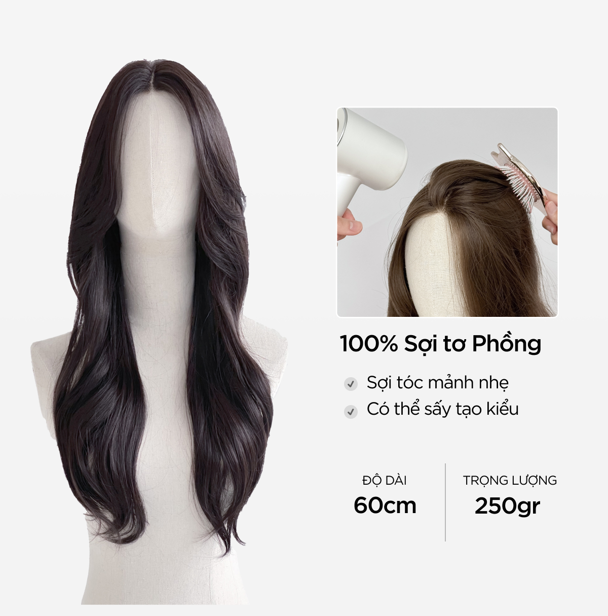 Tóc Siêu Da Đầu CAPELLI Andrea Premium Wig