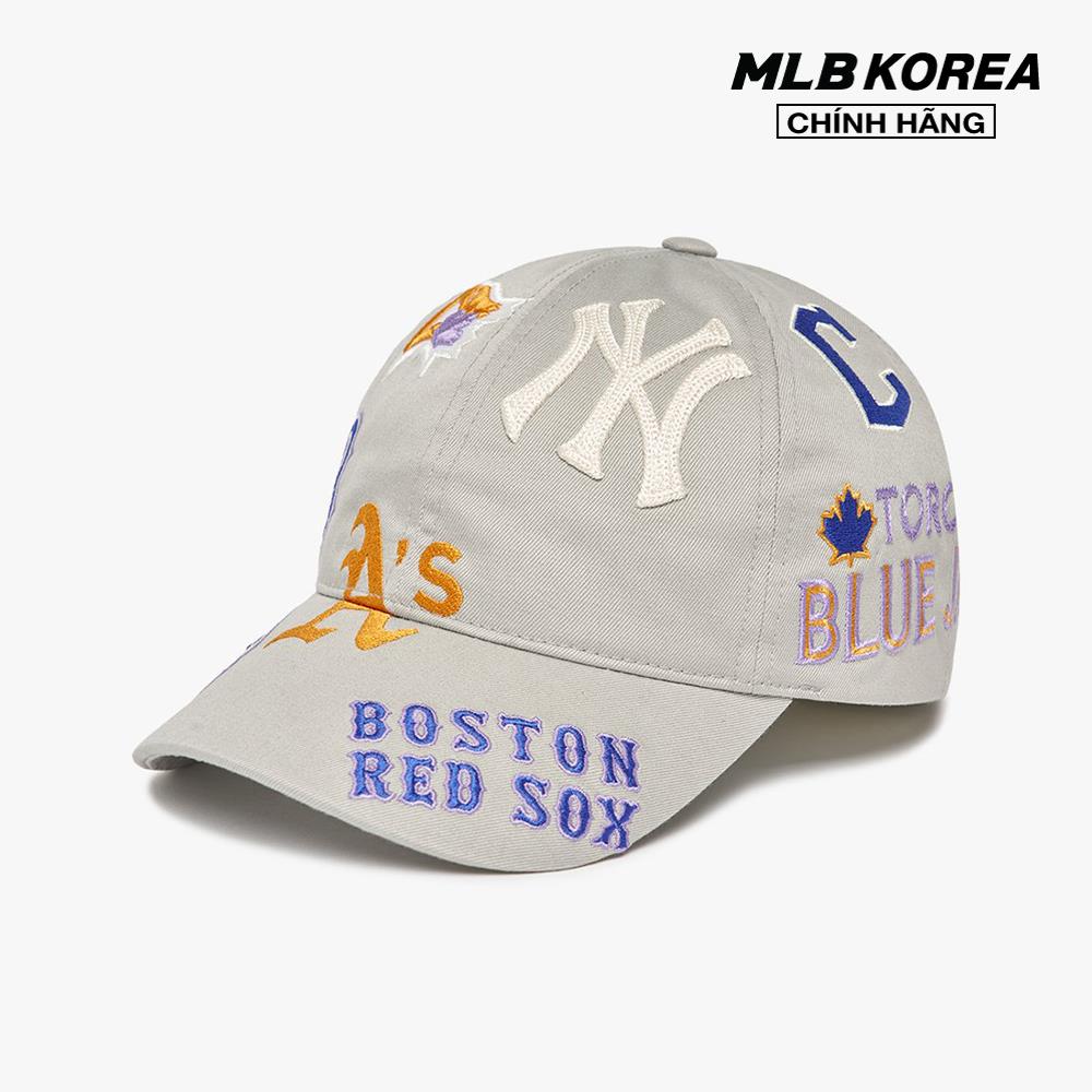 MLB - Nón bóng chày unisex Multi Logo Unstructured 3ACP7302N-00GRL