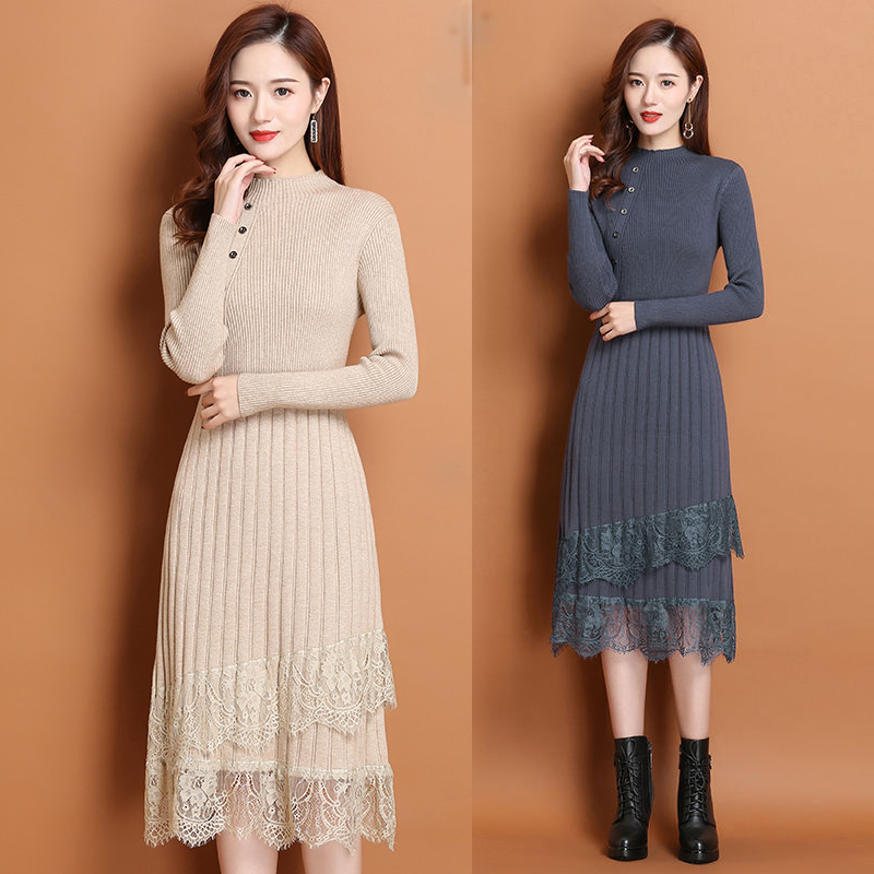 Set váy dạ nữ 2 chi tiết phong cách Hàn Quốc BAB037