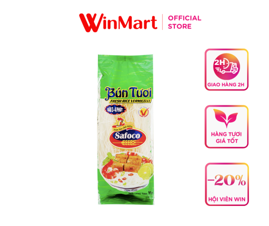 - bún tươi safoco gói 300g
