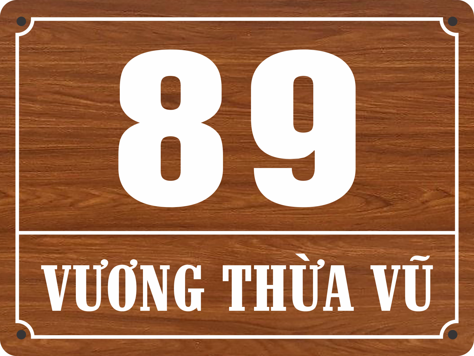 Biển Số Nhà Nhôm ALu Nhiều Kích Thước (Tặng kèm băng dính xốp hoặc vít nở)