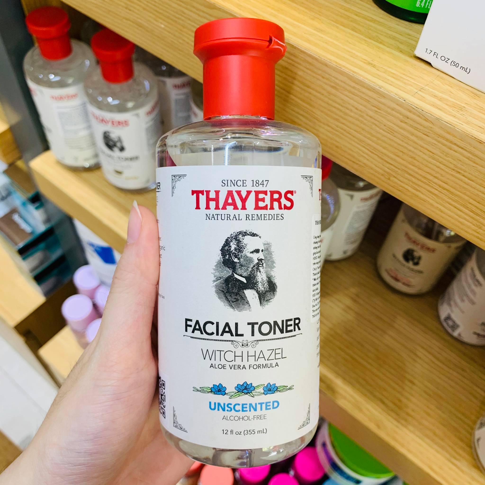[HCM]Nước cân bằng Thayers Alcohol-Free Unscented Witch Hazel Toner ( 355mL )